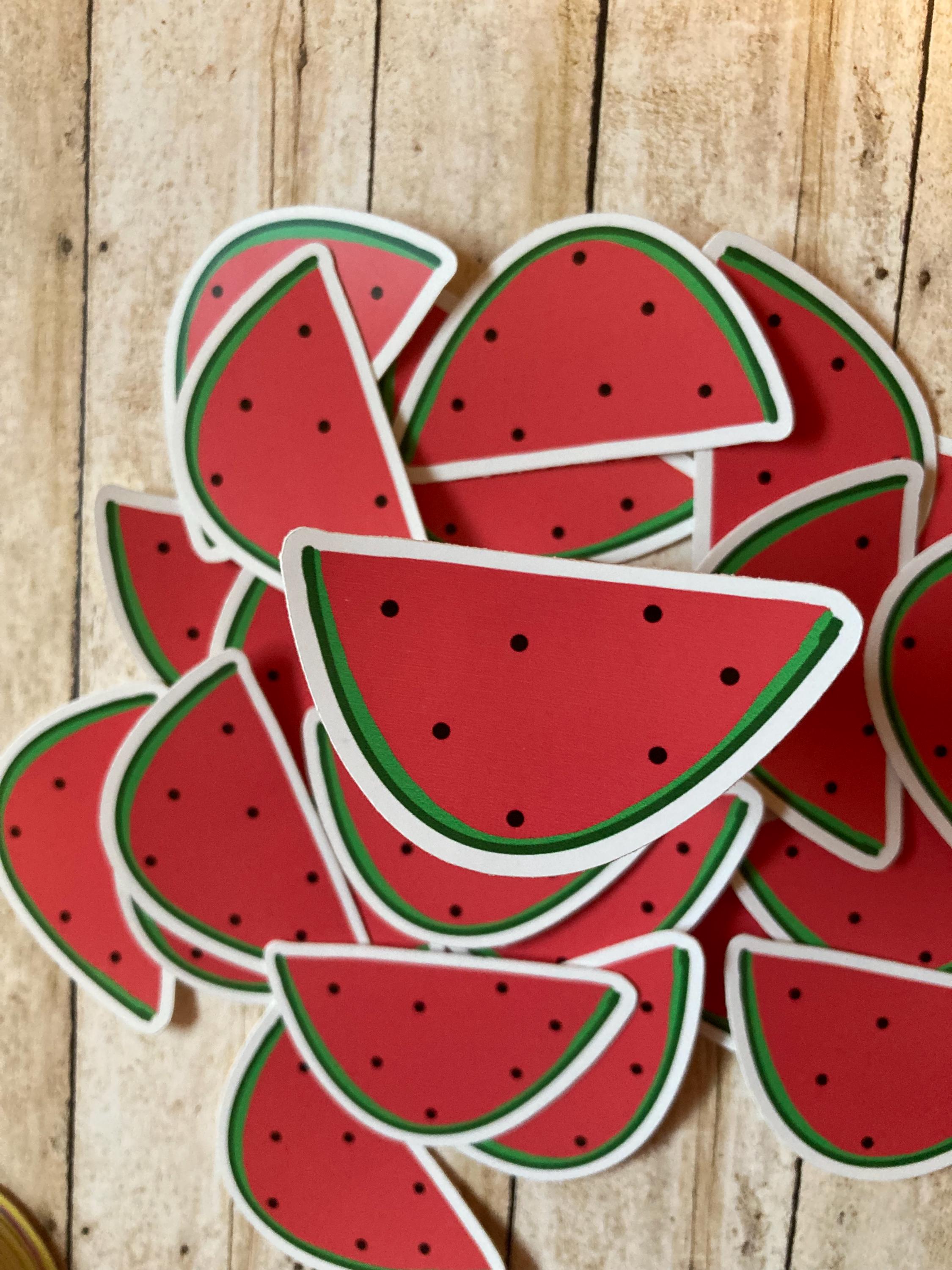 Sticker Watermelon Hand Drawn Watermelon Sticker: Die Cut Vinyl Decal - Etsy
