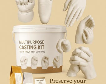 3D DIY Casting Kit, Skin safe Easy to Use for Couples and Families Cosy Autumn Night in Christmas Gift