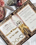 Luxury Nikkah Certificate with Velvet Booklet & Box, Islamic Wedding Contract, Nikkahnama, Personalized Nikah Book product logo