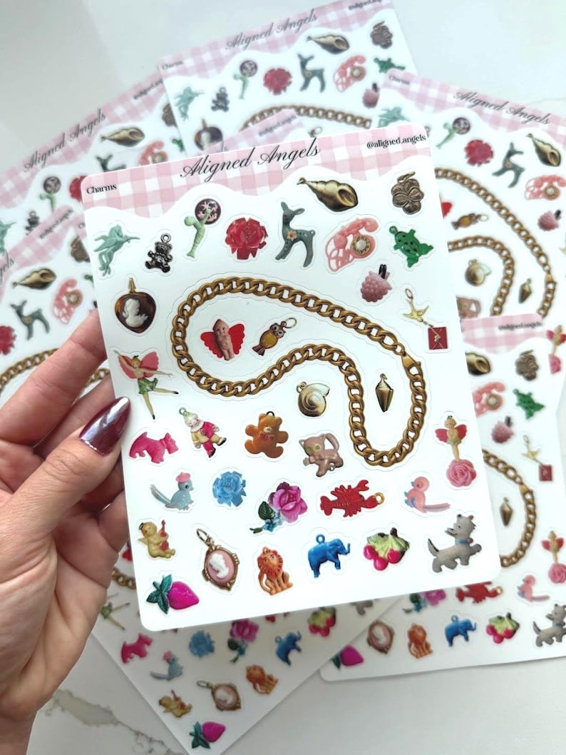 Charms Sticker Sheet - Etsy