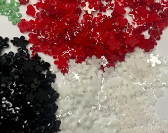 Acrylic Flower Petal Beads: Nail Art, Crafts, Embellishments (3 & 6mm Mixed Size, 5 Grams)