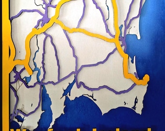 Custom 3D Wood Map Art – Laser Cut Personalized Location Decor