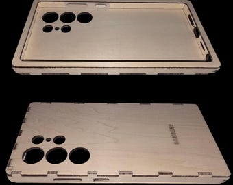 Laser Cut Wood Case Files for Samsung S25 Ultra | Dovetail, Smooth Versions (Digital Download)