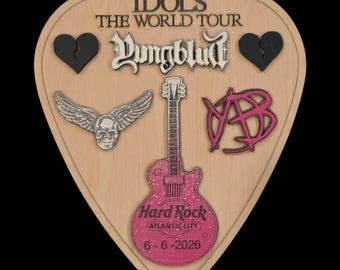 Commemorative Yungblud Guitar Pick Magnet - Hard Rock Atlantic City