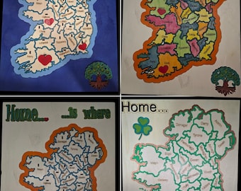 Layered Ireland Map SVG – Customizable Irish Heritage - Laser Cut File (Digital Download)