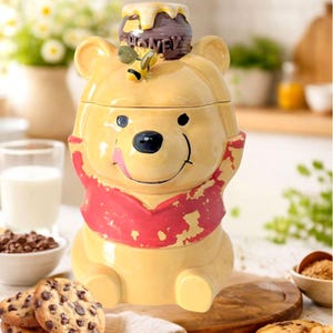 Vintage Winnie the Pooh Cookie Jar - Etsy