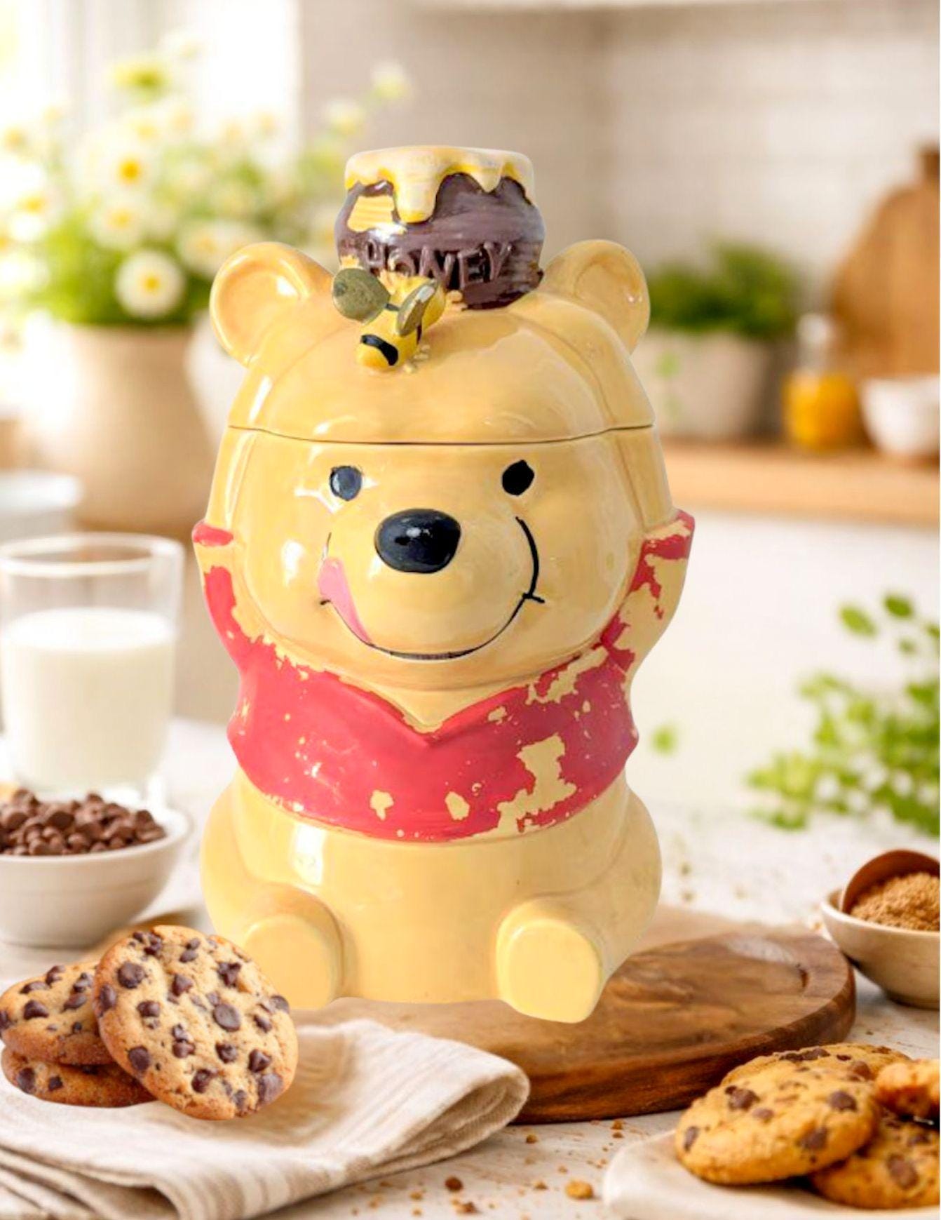 Vintage Winnie the Pooh Cookie Jar - Etsy