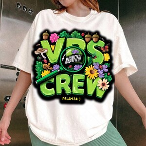 VBS Crew Magnified Psalm 34:3 Christian Bug Summer Faith png, Bible Summer Camp Magnified Digital, Vacation Bible School Design, Vbs 2025