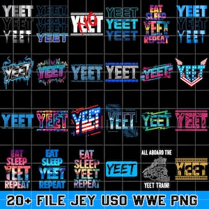 20+ Design Jey Uso wwe PNG Bundle, Jey Uso Yeet Png, WWE Jey Uso WrestleMania Collage Digital Design, Digital Download Wrestling Fan Art