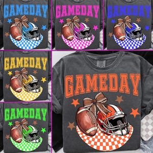Game Day Football PNG, Red Football PNG, Football Mom Png, Football Helmet, Touchdown Season Png, School Spirit Sublimation,Checker Football