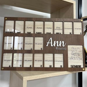 Personalized School Years Photo Frame: Pre K to Graduation Picture Collage