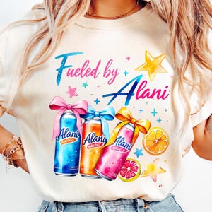Running On Alani Cute Funny Humor Energy Drink Alani Nu Alani Trending Viral png Sublimation Digital
