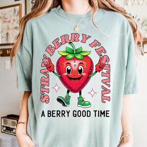 Strawberry Festival 1968 Png, Retro Summer png, Strawberry Coquette png, A berry good time, Strawberry Season png, Aesthetic Summer png