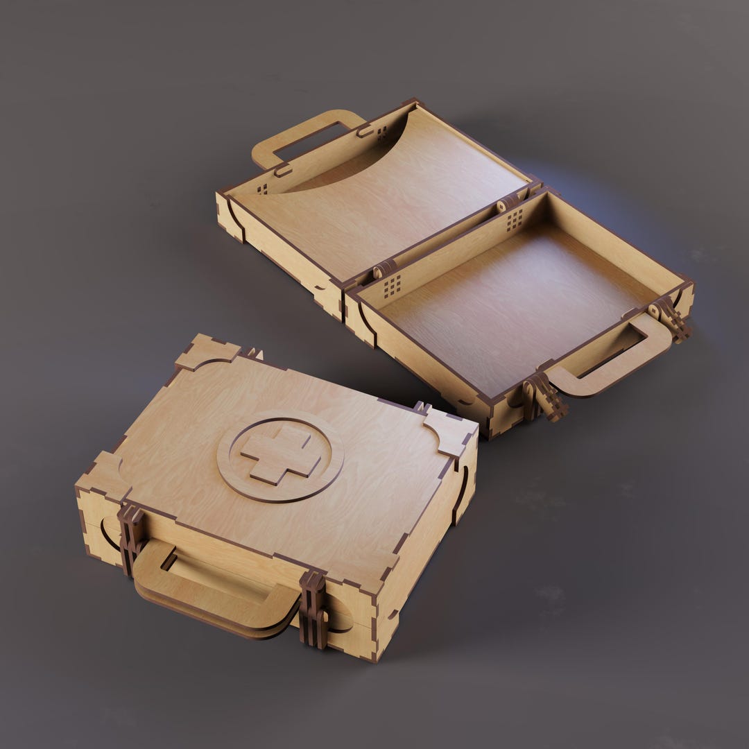 Mini Briefcase - Laser Cut Files | 3mm 4mm | Small Briefcase With ...