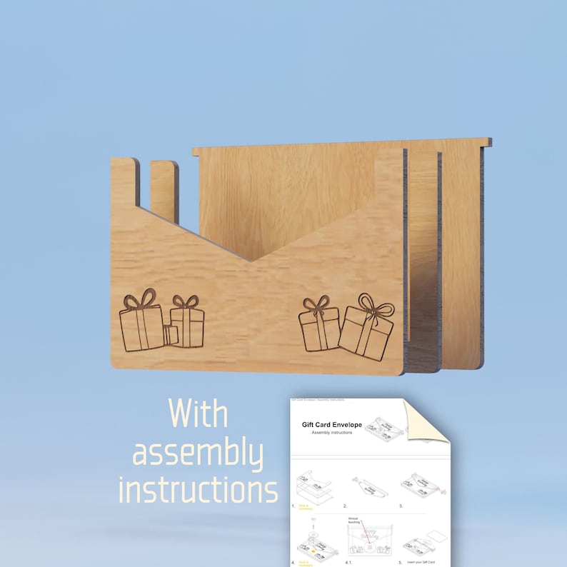 Engraved Gift Card Envelope Template Bundle — 8 Elegant Laser Cut ...
