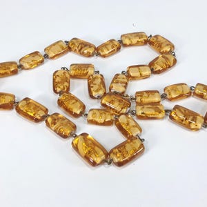 Vintage MURANO Gold Foil Beaded Necklace