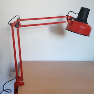 Vintage 70s EMI Poljcane Yugoslavia Articulated Desk Lamp/ Architect Lamp