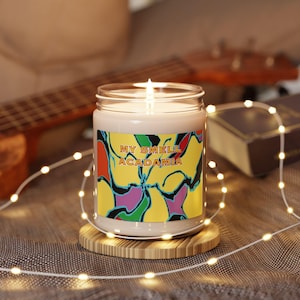 Vibrant Scented Soy Candle | My Smell Acadamia | Colorful Home Decor, Relaxation Gift, Aromatherapy Candle, Eco-Friendly Candle, Unique