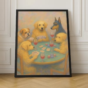 Poker spielende Hunde