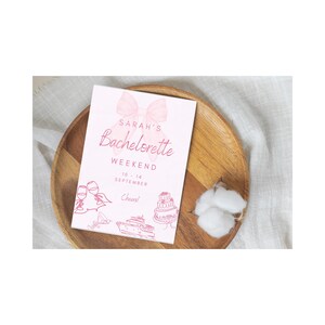 Cute Bachelorette Party Invitation Template
