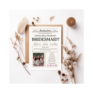 Cute Bridesmaid Proposal template