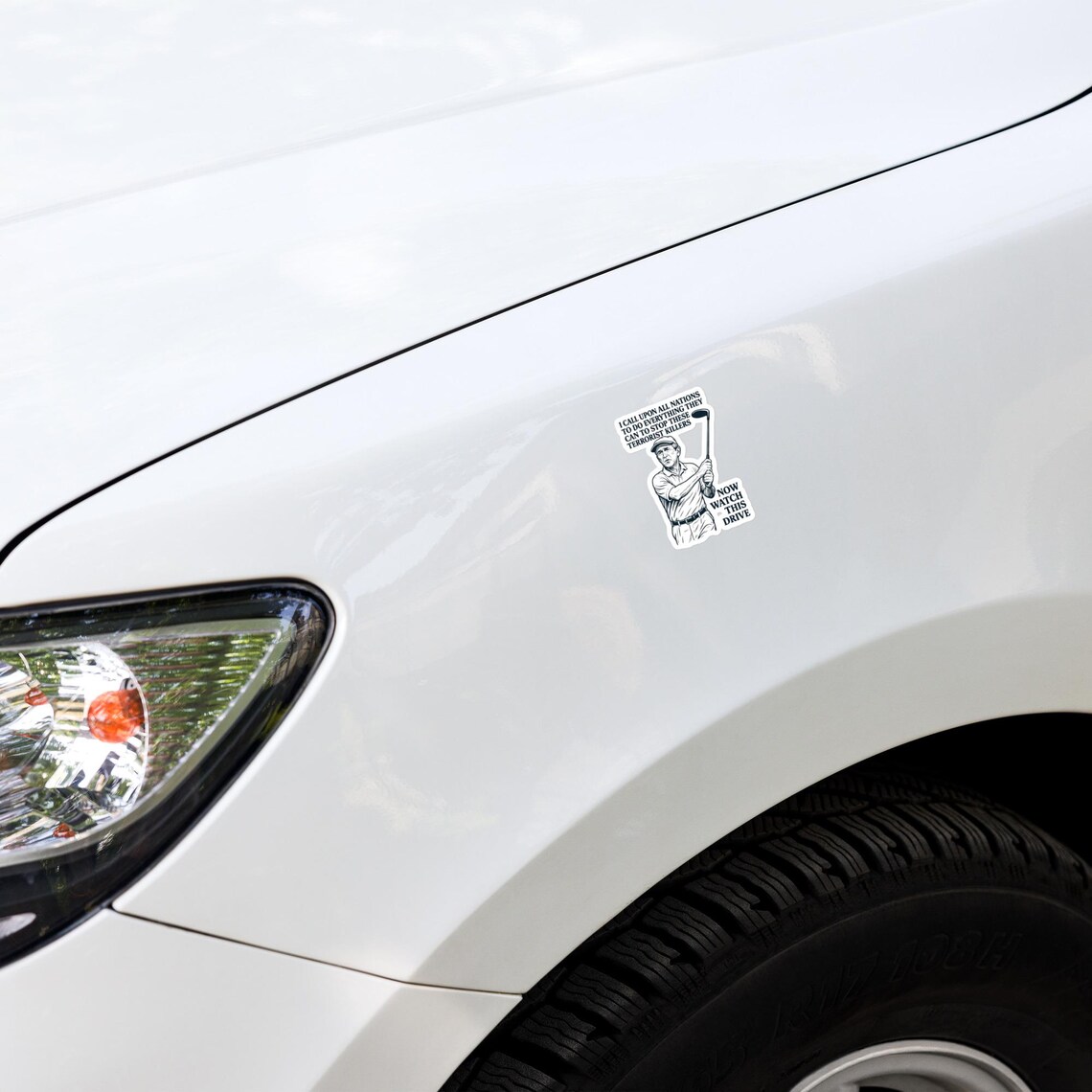 Now Watch This Drive Funny Golf Bubble-free Stickers - Etsy