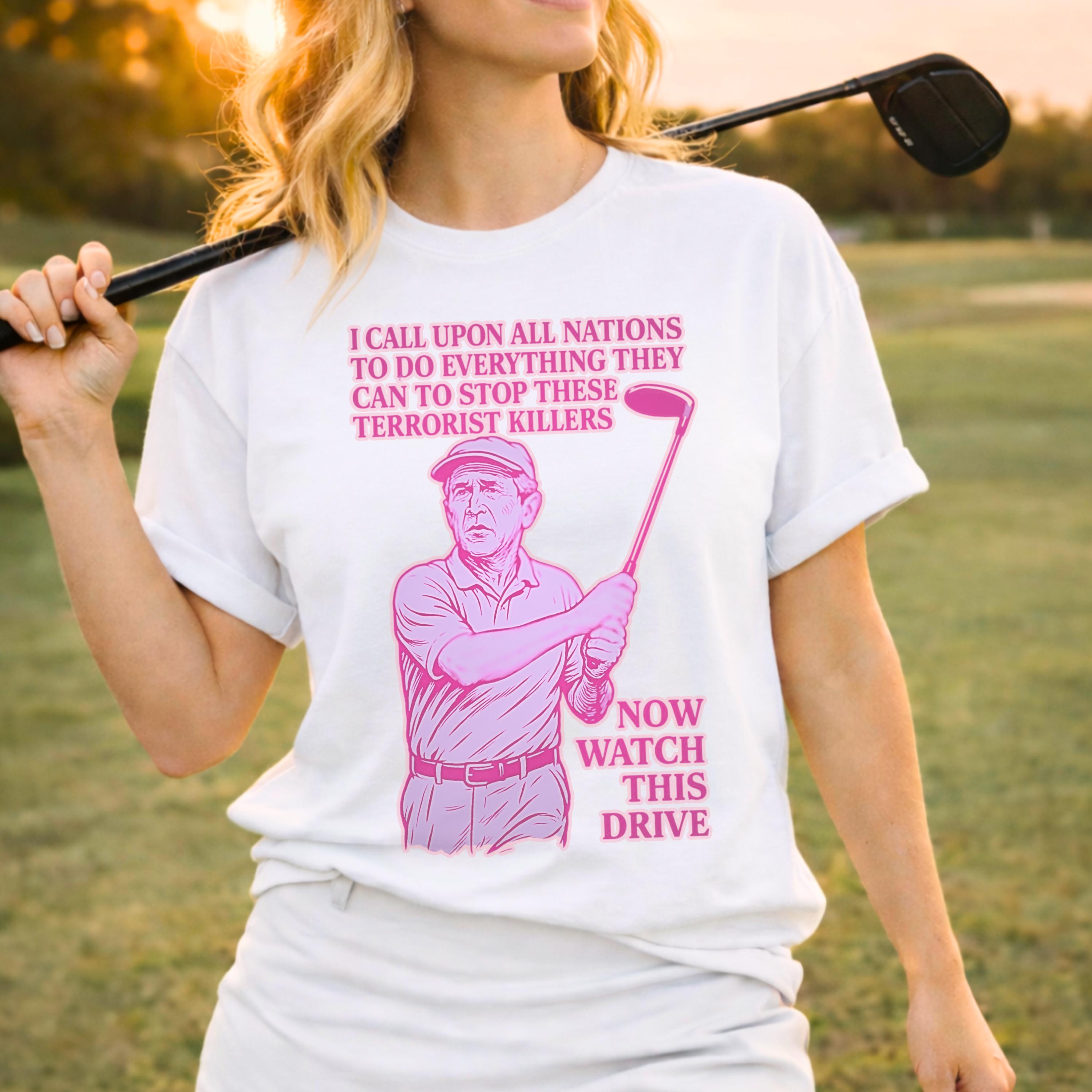 George Bush Golf T-shirt: 