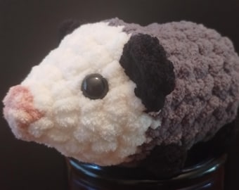 Handmade Mini Crochet Opossum Plushie