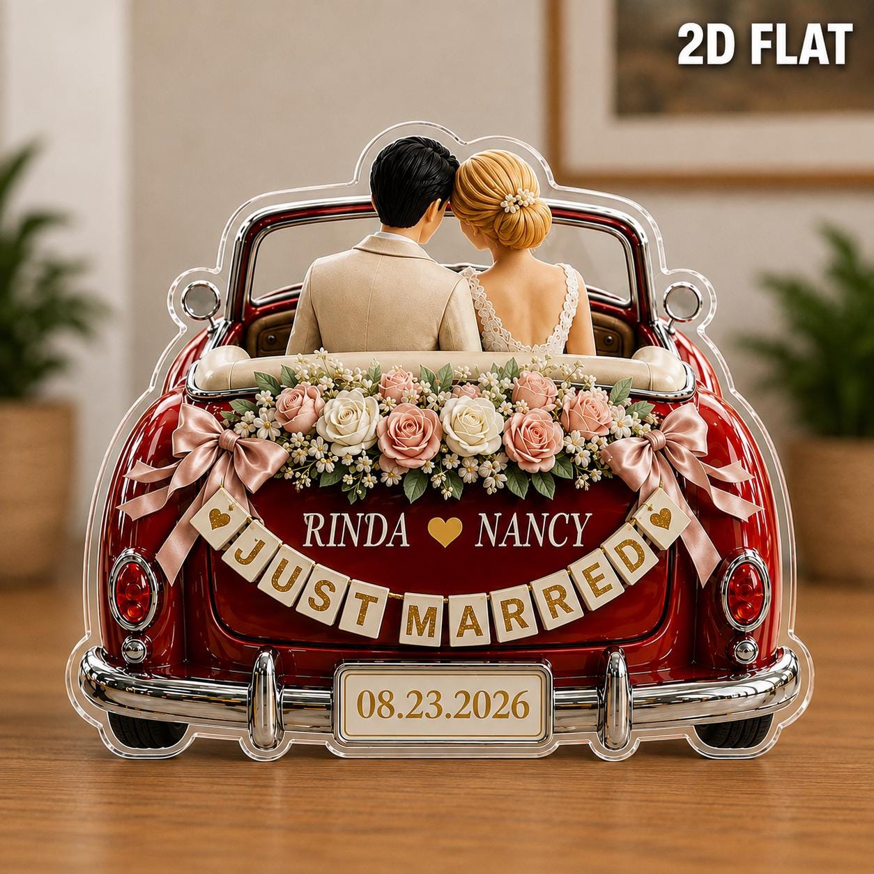 Just Married Toy Car - Etsy