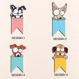 Stickerset schattige hond bladwijzer – grappige hondenillustraties voor boeken, aangepaste hondenbladwijzers voor kinderen en hondenliefhebbers