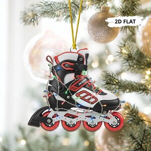 Personalisierte Rollschuh Ornament: Inline Skate Weihnachtsbaum Dekor