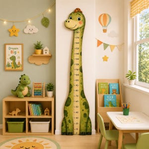 Dinosaur Growth Chart, Personalized Height Chart, Nursery Wall Decor