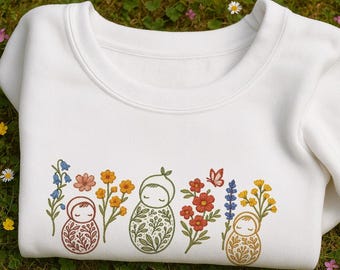 L&D Nurse Embroidered Sweatshirt | Floral Birth Worker Gift | Midwife Doula Crewneck | Baby Nurse Appreciation Shirt