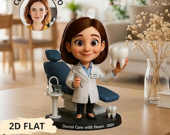 Custom Dentist Acrylic Plaque, Personalized Dental Assistant Gift, Female Dentist Graduation Decor