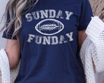 Retro Sunday Funday Football T-Shirt: Unisex Game Day Tee