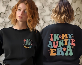 In My Auntie Era Sweatshirt, Retro Auntie Shirt