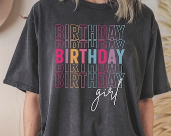 Birthday Girl Shirt: Party Squad Tee, Youth Birthday Outfit