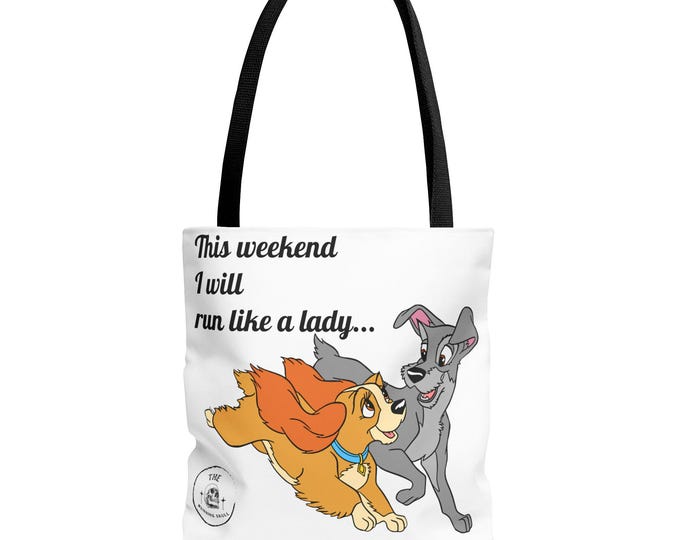 RunDisney Wine and Dine 2025 1/2 Marathon Lady and the Tramp Tote Bag, Weekend Adventures, Disney, Running, Lady and the Tramp