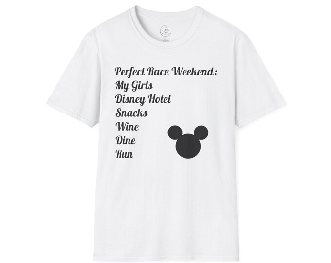 RunDisney Wine and Dine Perfect Race Weekend Unisex T-Shirt - Disney Vacation Vibes, Gift for Runners, Girls Trip, Epcot