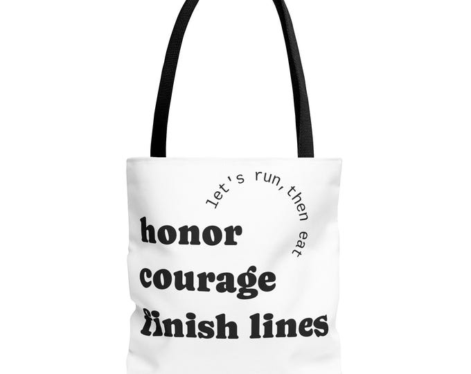 RunDisney Wine and Dine 5k Mulan and Mushu Themed Tote Bag, Honor Courage Finish Lines, Running Gift, Disney Race, Mulan Inspired, Race