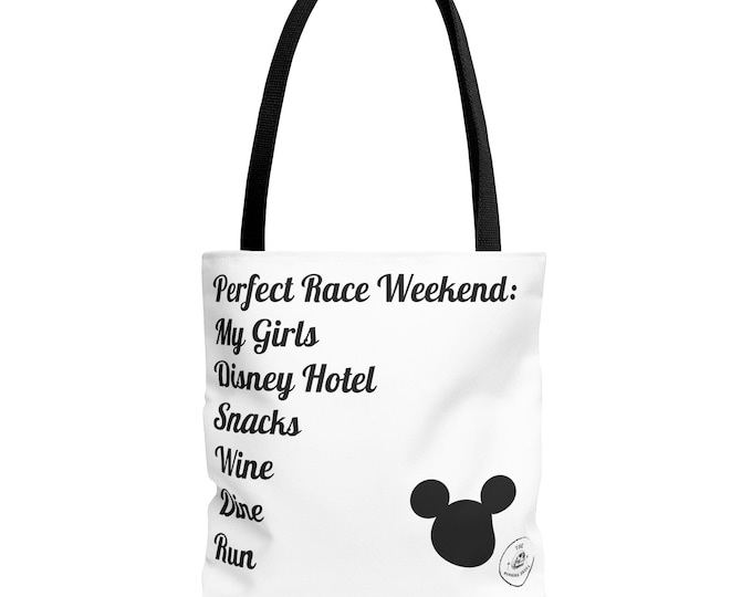 Disney Wine and Dine Race Weekend Tote Bag, Perfect for Travel, Disney, Running, Gifts for Friends, Disney Lovers, RunDisney