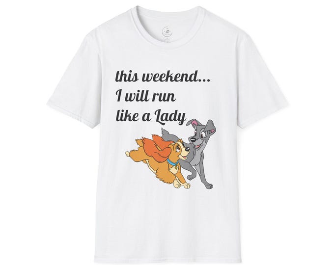 RunDisney Wine and Dine Half Marathon Lady and the Tramp Tee Unisex T-Shirt, Weekend Race Vibes, Running, Disney