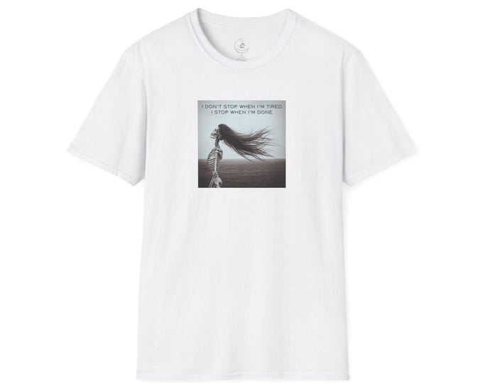 Motivational Skeleton Graphic Tee | Running Enthusiast T-Shirt, Workout Top, Fitness Gift, Gym Shirt, Inspirational Apparel