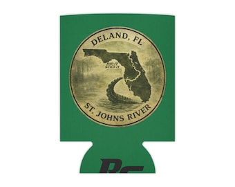 DeLand St. Johns River Alligator Can Cooler | Rip It and Stick It