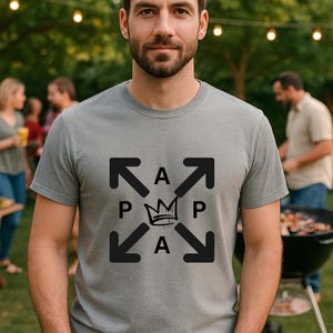 Father&#39;s Day gift, Dad T-shirt, Father&#39;s Day gift idea, Father gift: Dad shirt with crown, gift for expectant fathers, Dad gift
