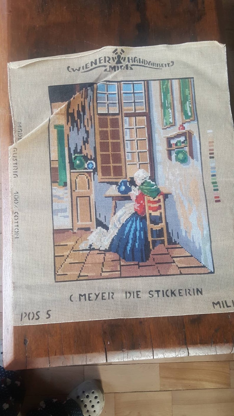 Penelope Needlepoint Canvas | Etsy