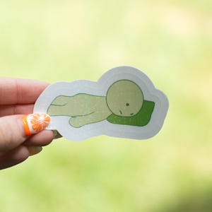Smiski Sleeping Sticker | Waterproof | Holographic