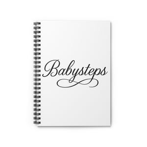 Elegant Babysteps Spiral Notebook - Perfect for Journaling, Notetaking, Gifts, Planner, Inspirational Quotes