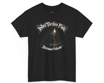 Grimdark Adventurer Shirt When Torchlight Fades Dark Fantasy TTRPG Tee Dungeon Crawler Gift Gothic RPG Apparel