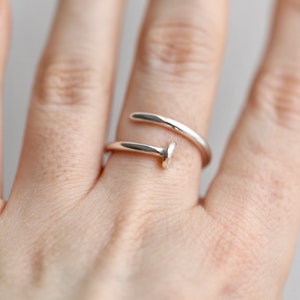Personalised Silver Nail Ring image 4